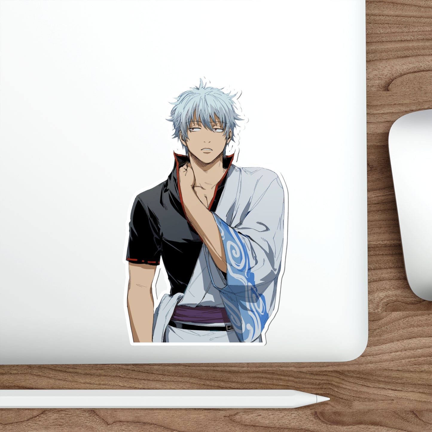 Gintoki Sakata Gintama Waterproof Sticker - Anime Premium Vinyl Decal - Gin Tama Car Decal