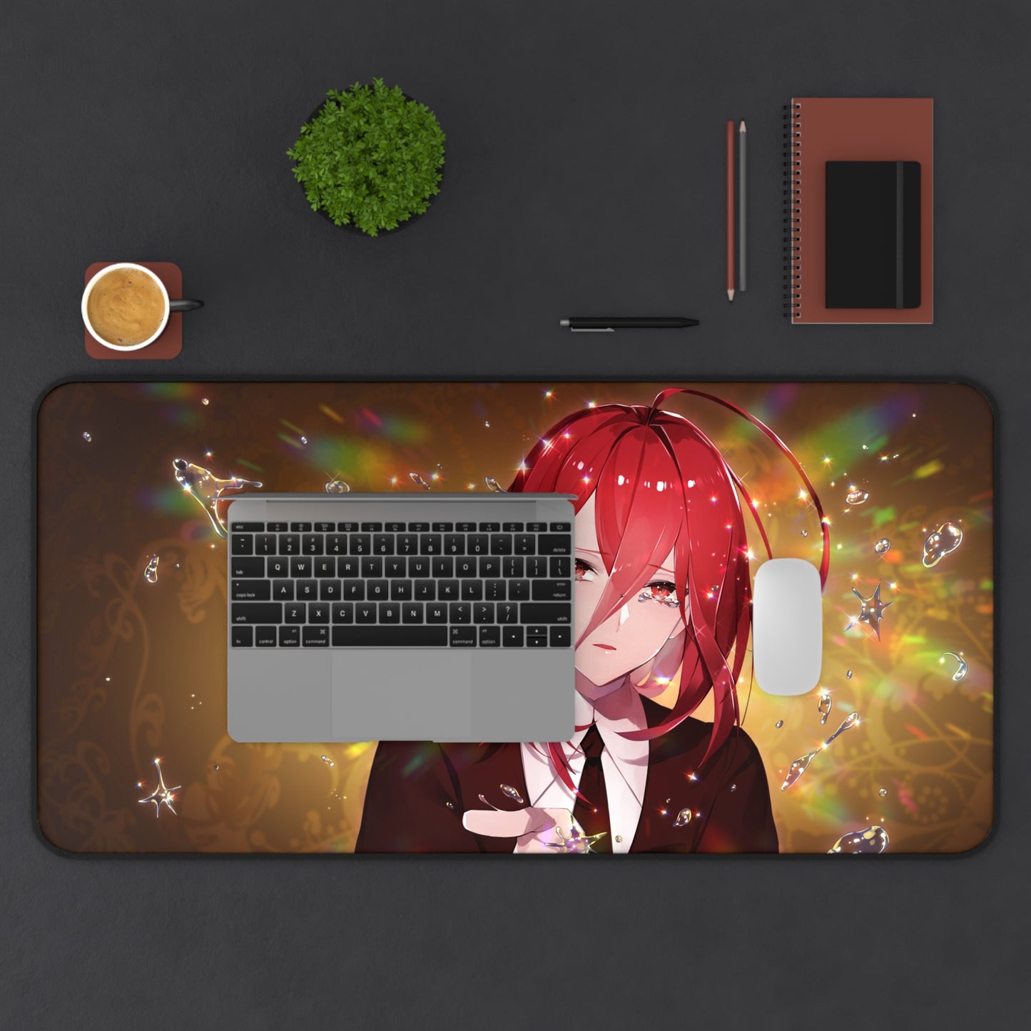 Land of the Lustrous Anime Desk Mat - Cinnabar Houseki no Kuni Mousepad - Non Slip Playmat