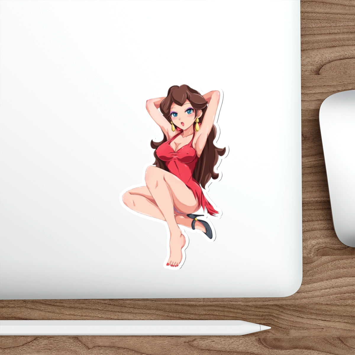 Sexy Pauline Super Mario Waifu Waterproof Sticker - Ecchi Vinyl Decal