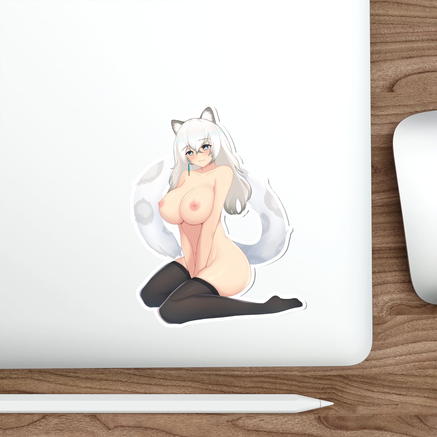 Nude SilverAsh Arknights Waterproof Sticker - Ecchi Vinyl Decal