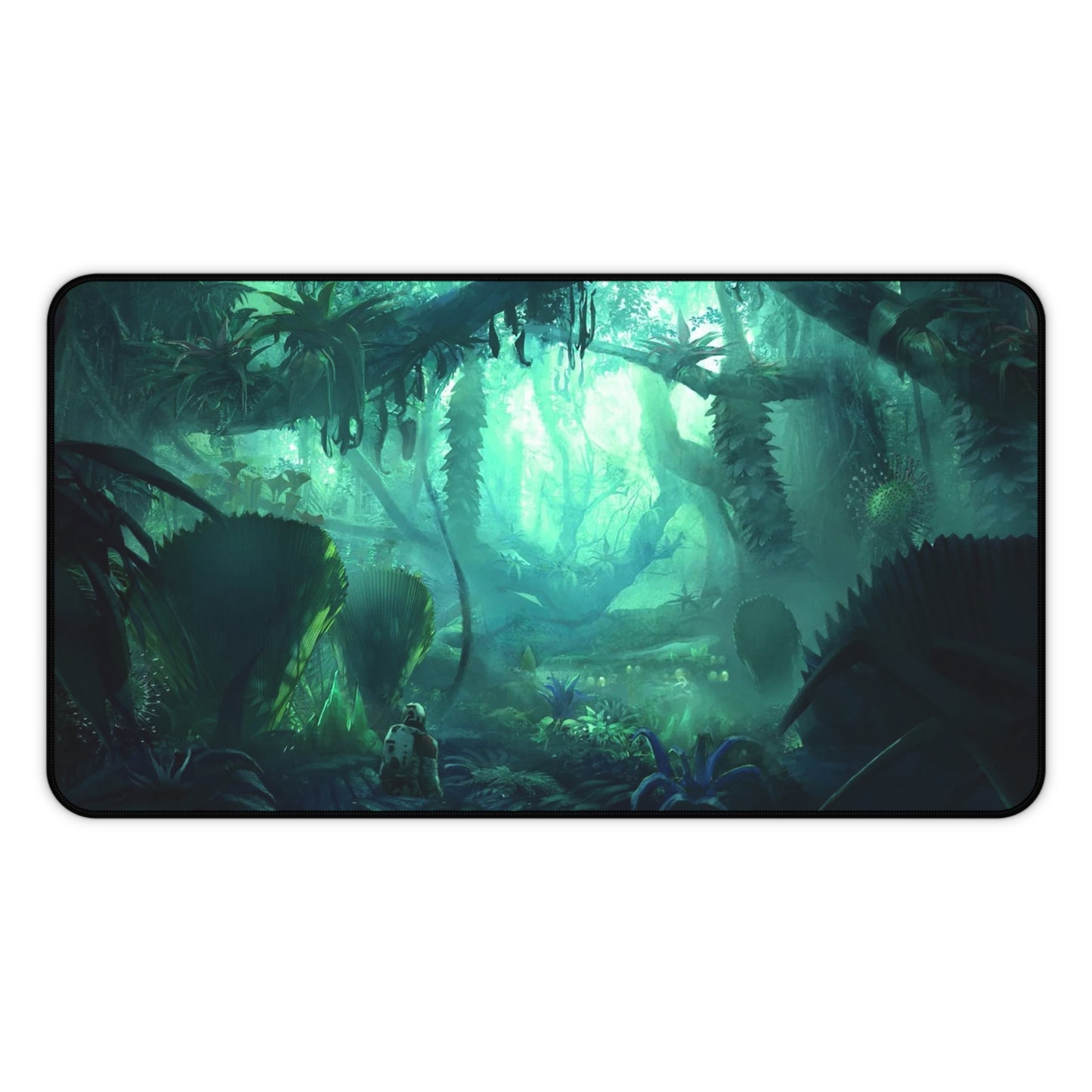 Starfield Mousepad - Jungle Planet Exploration Concept Art - XXL Gaming Desk Mat - Non Slip Gamer Playmat