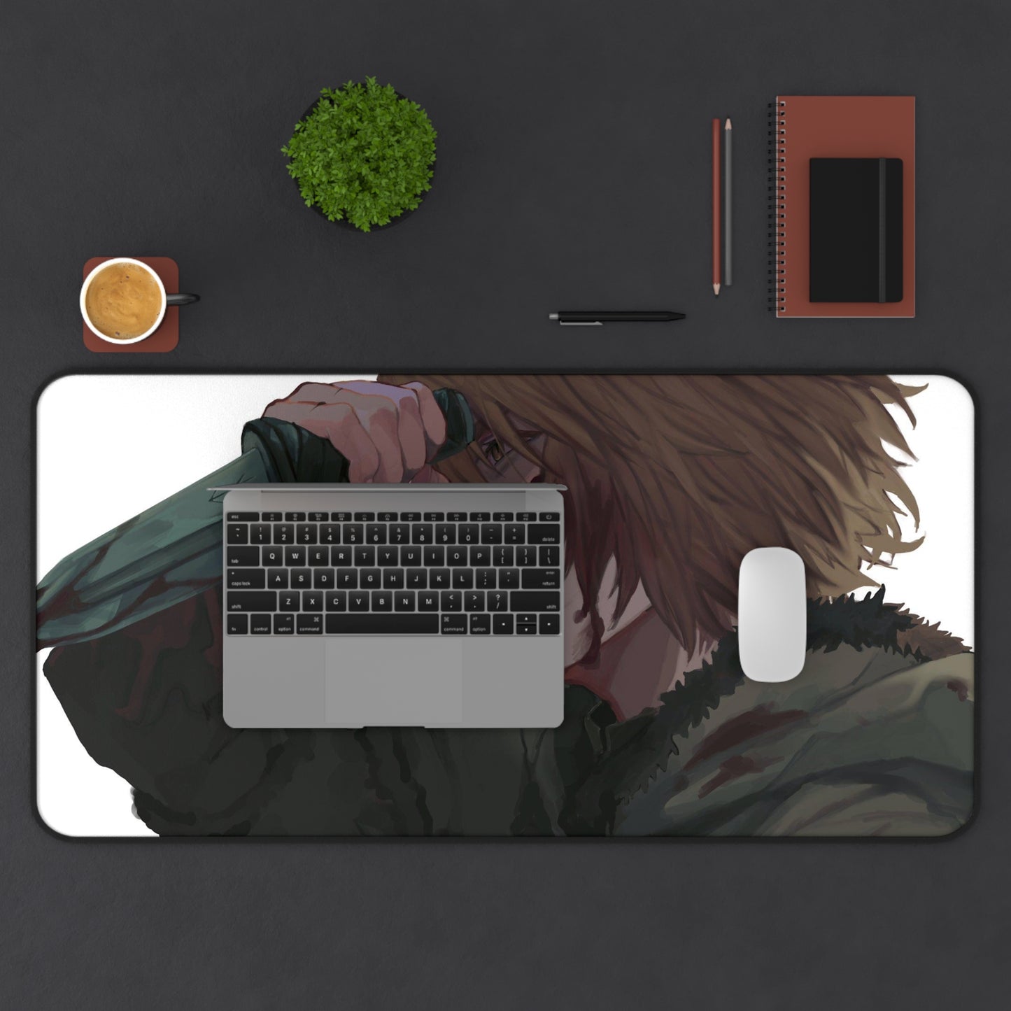 Vinland Saga Desk Mat - Thorfinn Fighter Anime Mousepad - XXL Gaming Mousepad - Non Slip Manga Playmat - Viking Gift