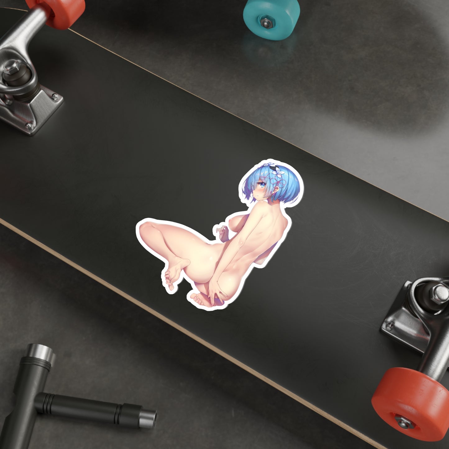 Re Zero Nude Rem Waterproof Sticker - Ecchi Vinyl Decal