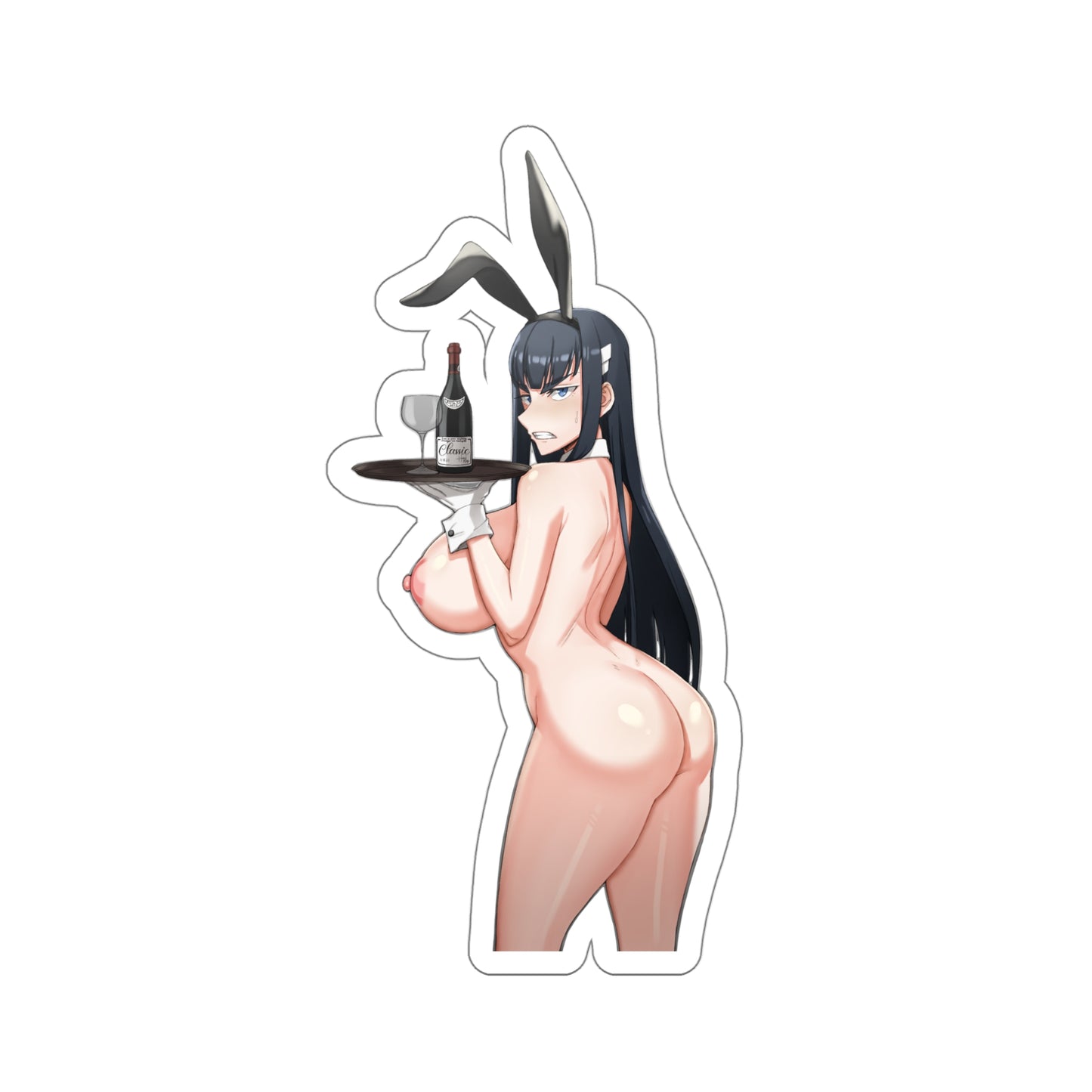 Kill la Kill Nude Satsuki Waterproof Sticker - Sexy Waitress Bunny Girl Ecchi Vinyl Decal