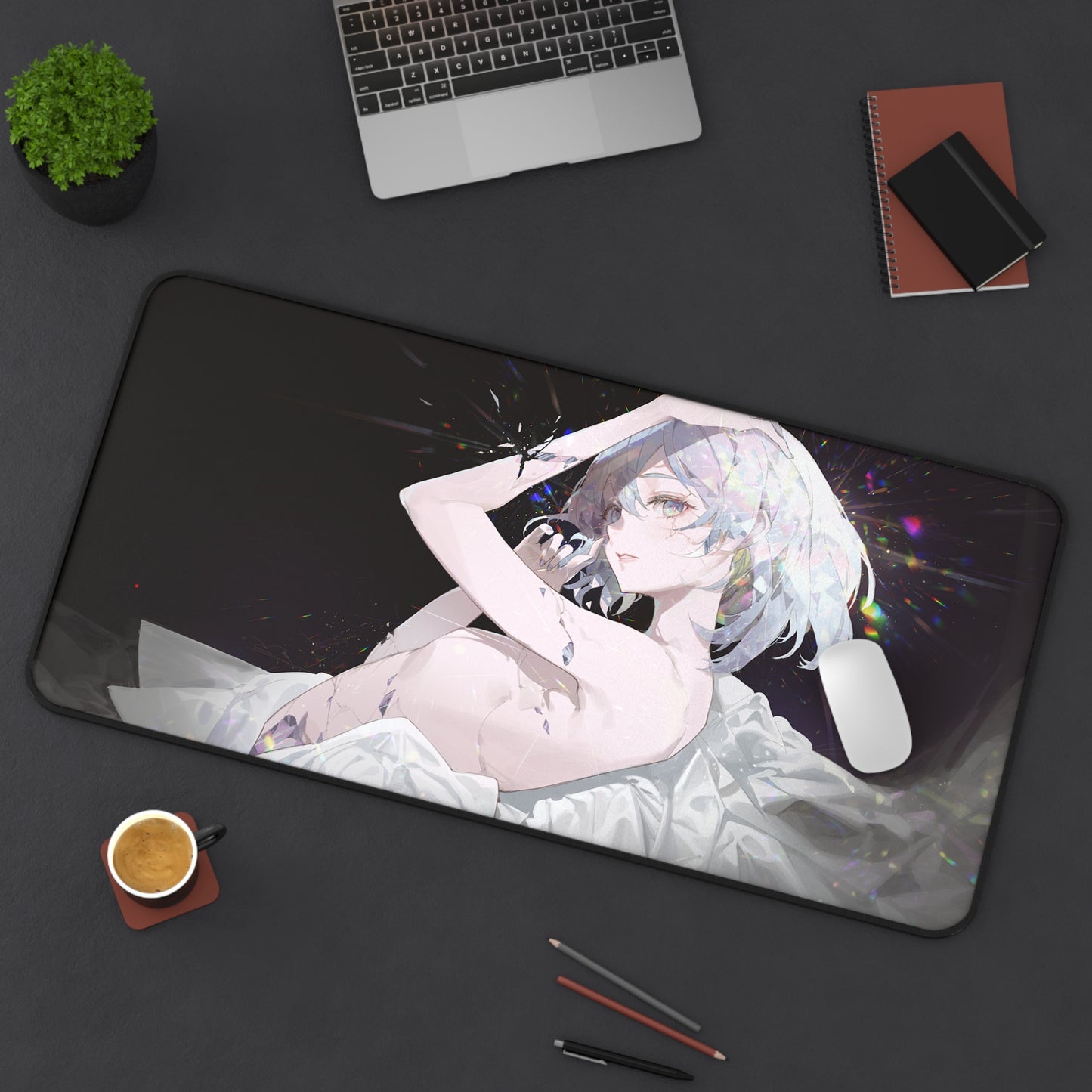 Land of the Lustrous Anime Desk Mat - Diamond Houseki no Kuni Ecchi Mousepad - Non Slip Playmat