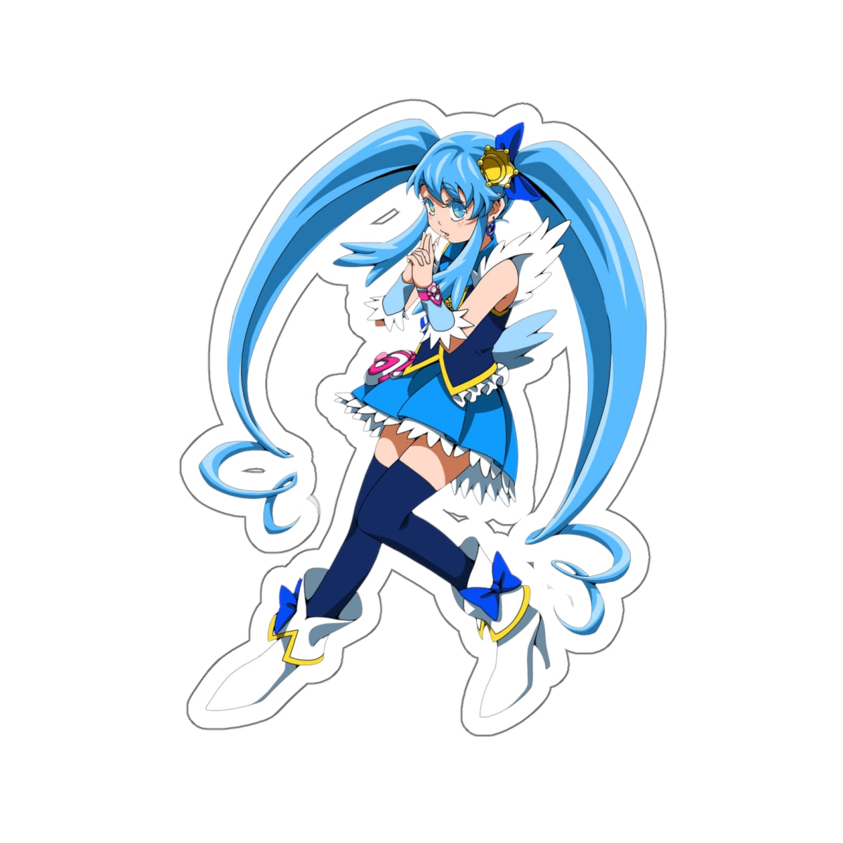 Happiness Charge Pretty Cure Waterproof Sticker - Shirayuki Hime Cure Princess Anime Vinyl Decal - Precure Sticker