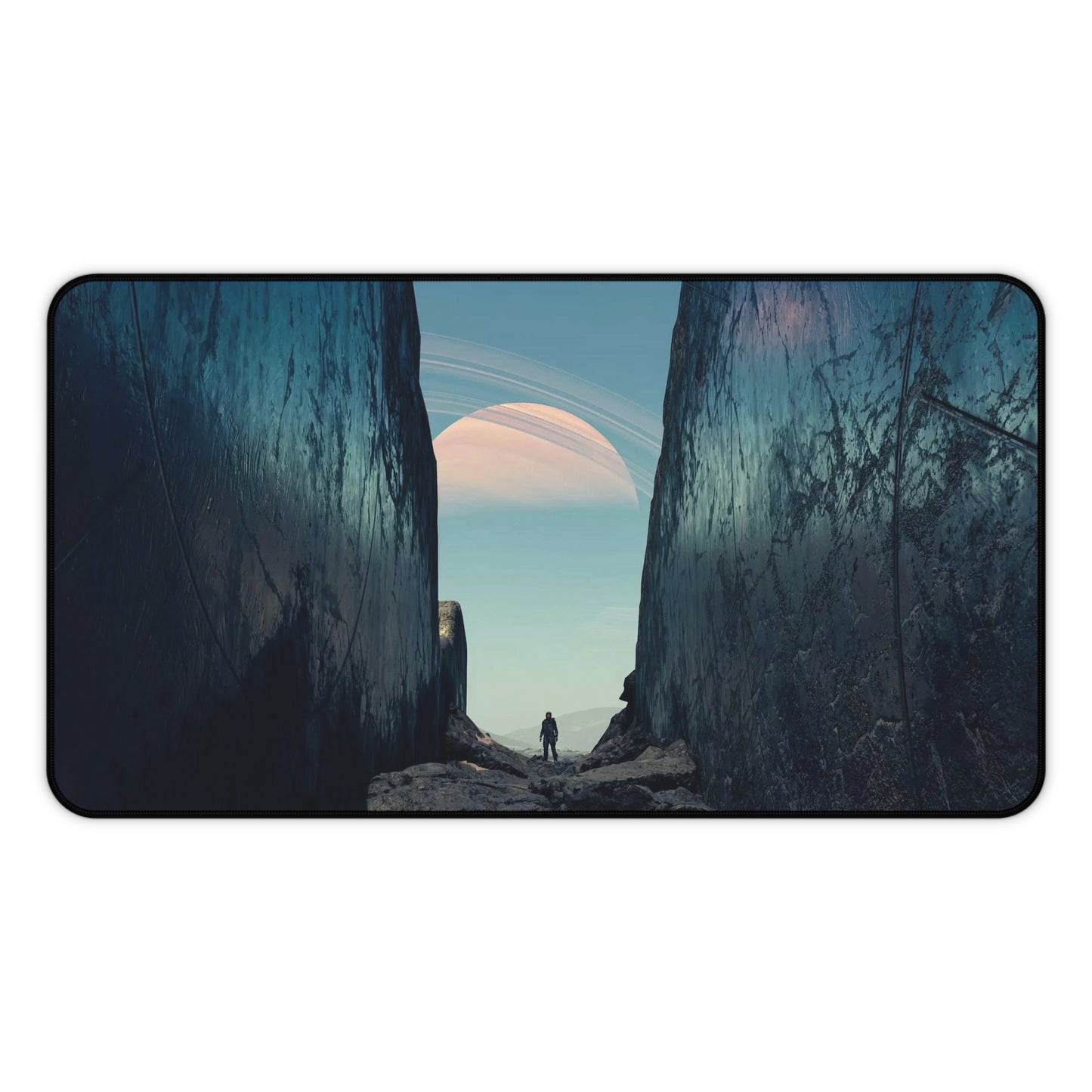 Starfield Desk Mat - Space Exploration XXL Gaming Mousepad - Non Slip Gamer Playmat