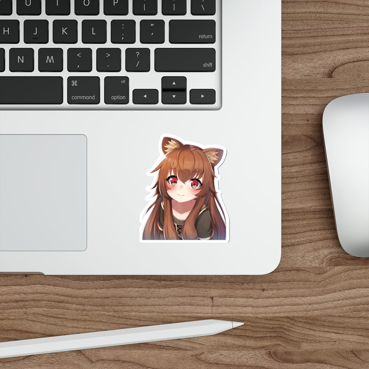 Autocollant imperméable The Rising of the Shield Hero - Autocollant en vinyle Anime Child Raphtalia - Autocollant pour pare-chocs de voiture - Autocollant pour ordinateur portable Kawaii Chibi