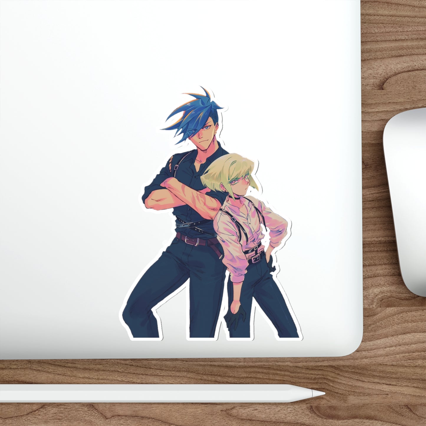 Promare Waterproof Sticker - Galo and Lio Anime Vinyl Decal - Car Bumper Sticker - Laptop Sticker