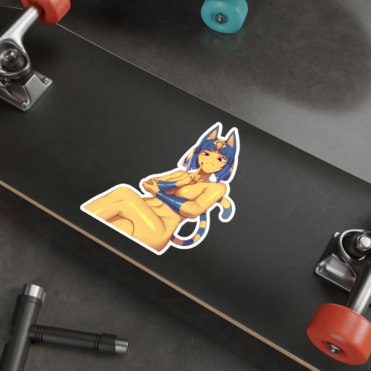 Sexy Nude Ankha Waterproof Decal - Animal Crossing Ecchi Vinyl Decal