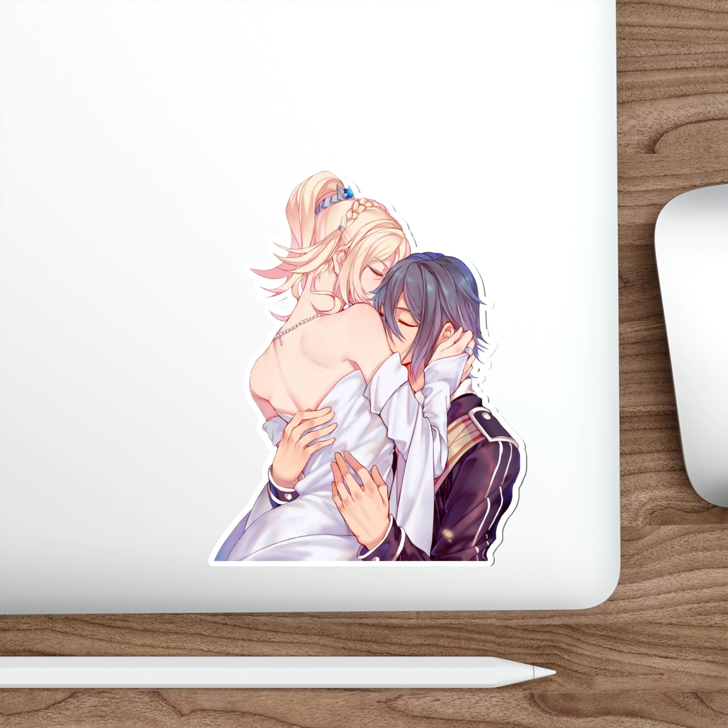 FFXV Waterproof Sticker - Lunafreya and Noctis Lovers Premium Gaming Vinyl Car Decal - Final Fantasy 15 Sticker Window Decal