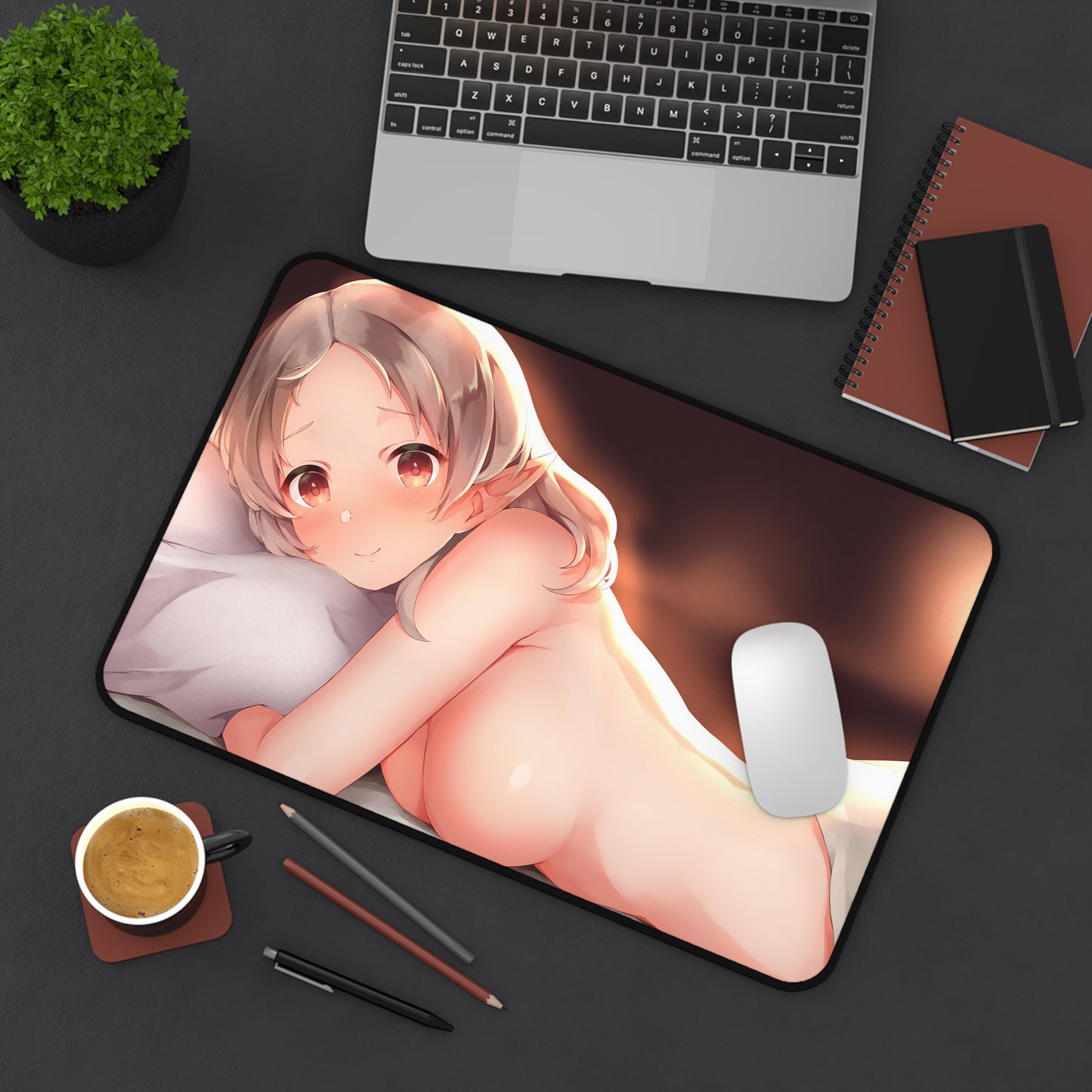 Tapis de souris sexy Mushoku Tensei - Nude Sylphiette Ecchi Desk Mat - Tapis de jeu Anime