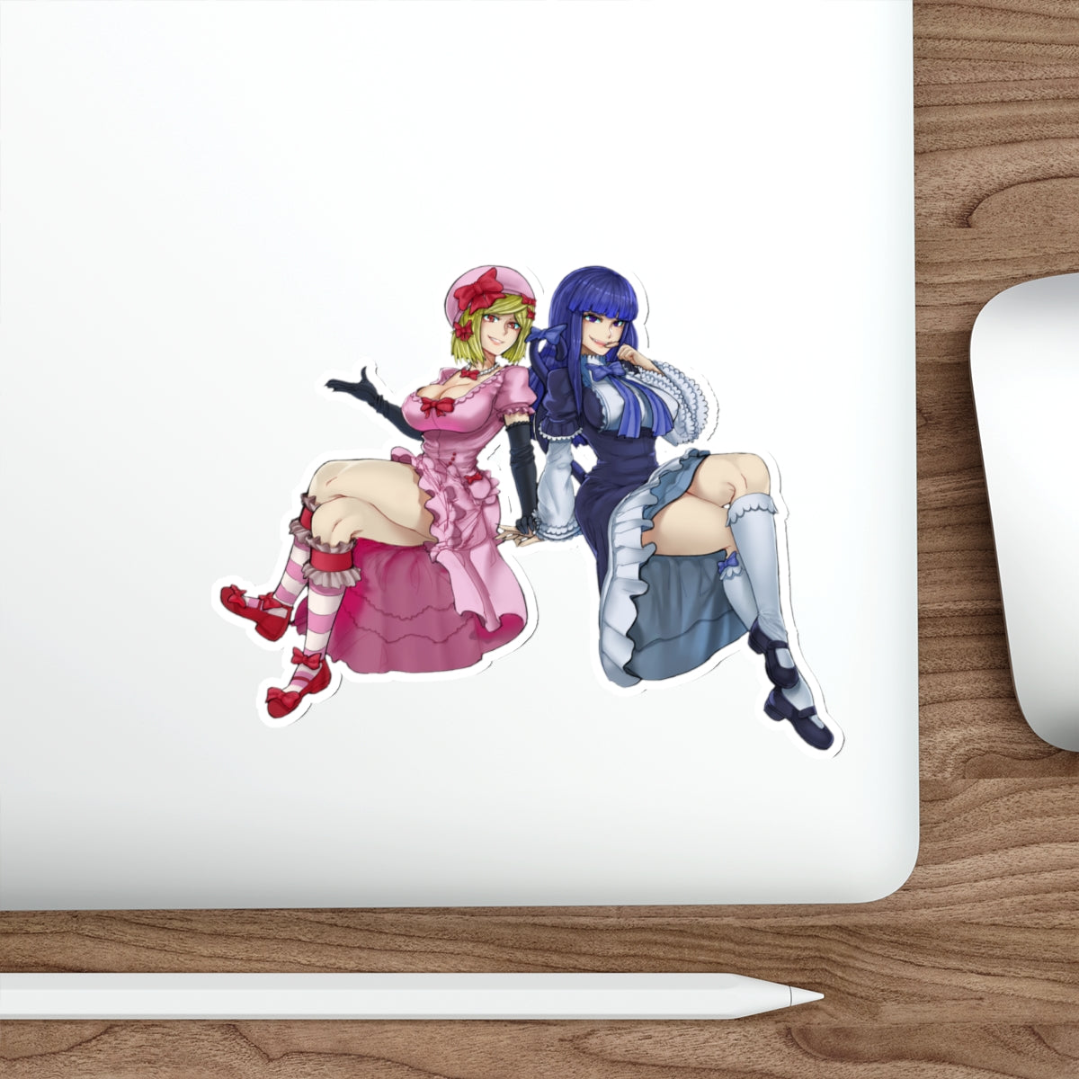 Umineko When They Cry Waterproof Sticker - Lambdadelta and Frederica Bernkastel Gaming Vinyl Decal - Visual Novel Dojin - Anime Car Decal