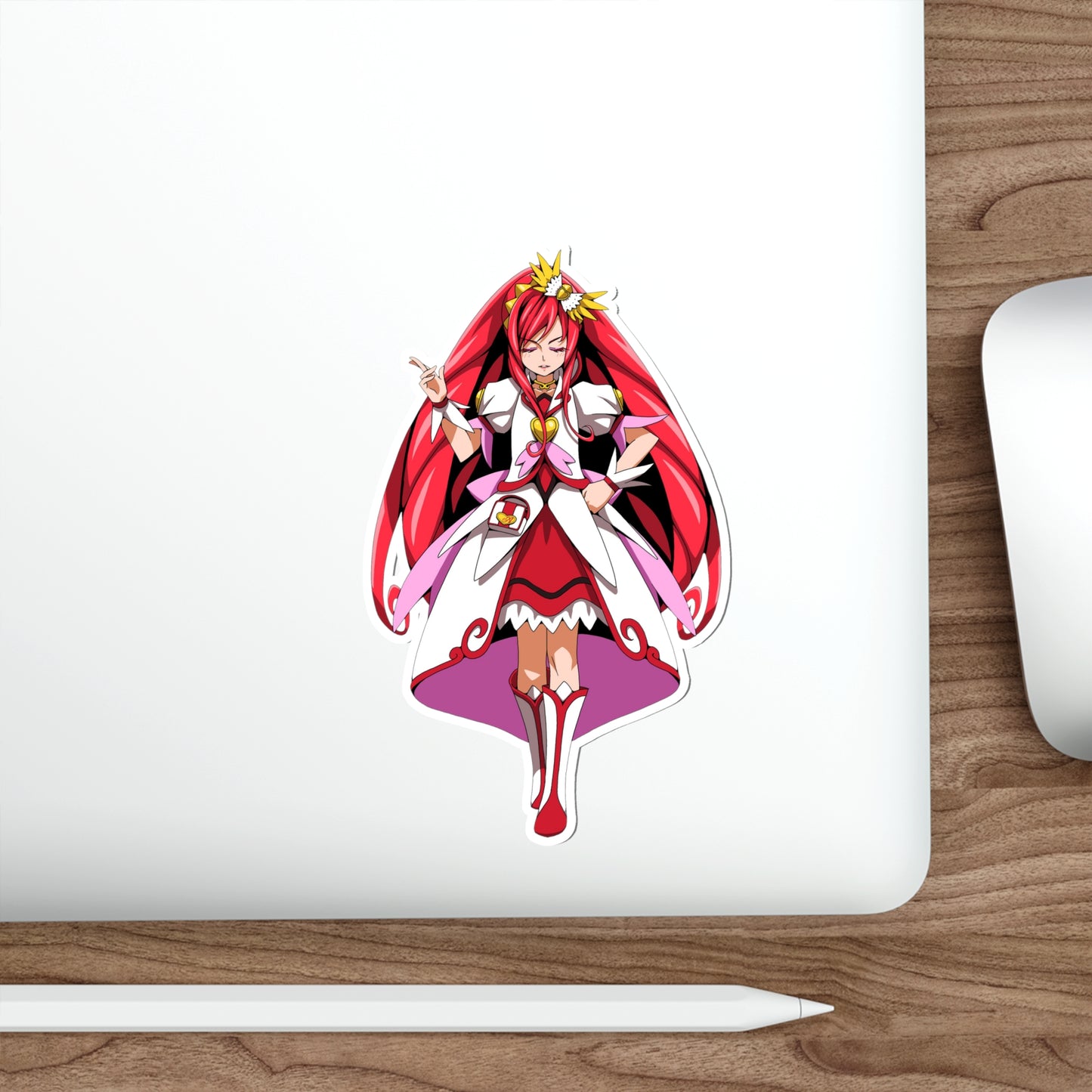 Pretty Cure Waterproof Sticker - Madoka Aguri Cure Ace Anime Vinyl Decal - Glitter Force Doki Doki Dub Precure Sticker