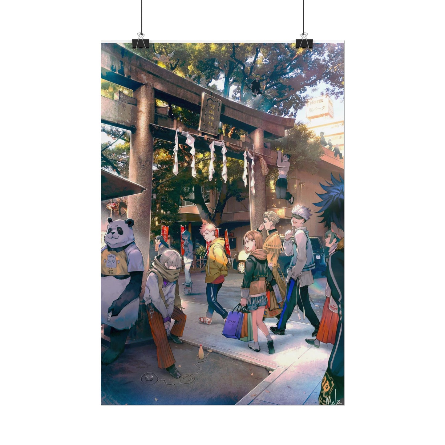 Whimsical Rolled Posters for Art Lovers, Unique Wall Decor, Anime-Inspired Art Prints, Home Office Decoration, Gift for Students
