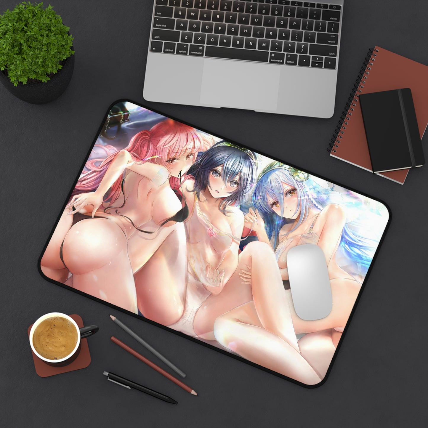 Fire Emblem Hot Trio Mousepad - Large Ecchi Desk Mat - Mouse Pad - MTG Playmat