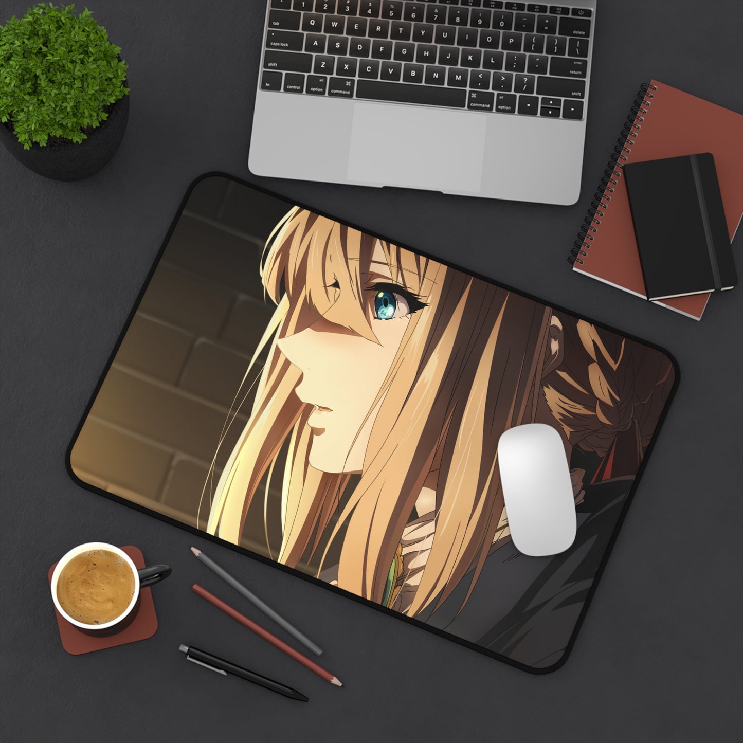 Violet Evergarden Anime Mousepad - XXL Gaming Desk Mat - Non Slip Manga Playmat