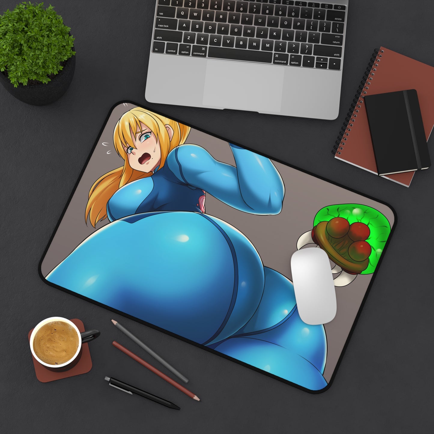 Sexy Samus Mousepad - Metroid Desk Mat - Big Gaming Mouse Pad - MTG Playmat