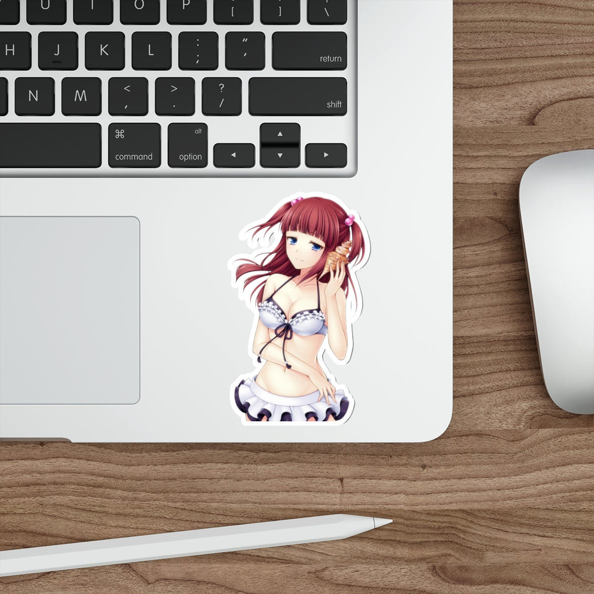 Umineko When They Cry Waterproof Sticker - Ange Ushiromiya Bikini Vinyl Decal - Sexy Visual Novel Dojin - Anime Car Decal - Laptop Sticker