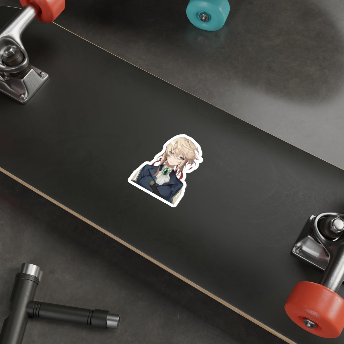 Autocollant imperméable Violet Evergarden - Autocollant en vinyle Waifu mignon - Autocollant de voiture Anime - Autocollant pour ordinateur portable - Autocollant Manga