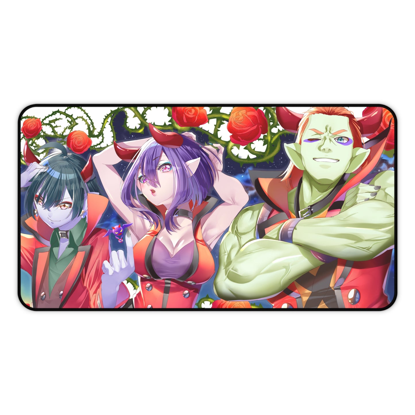 Healin Good Pretty Cure Anime Desk Mat - Byogens Daruizen Shindoine Guaiwaru Precure Mousepad - Villains Non Slip Playmat