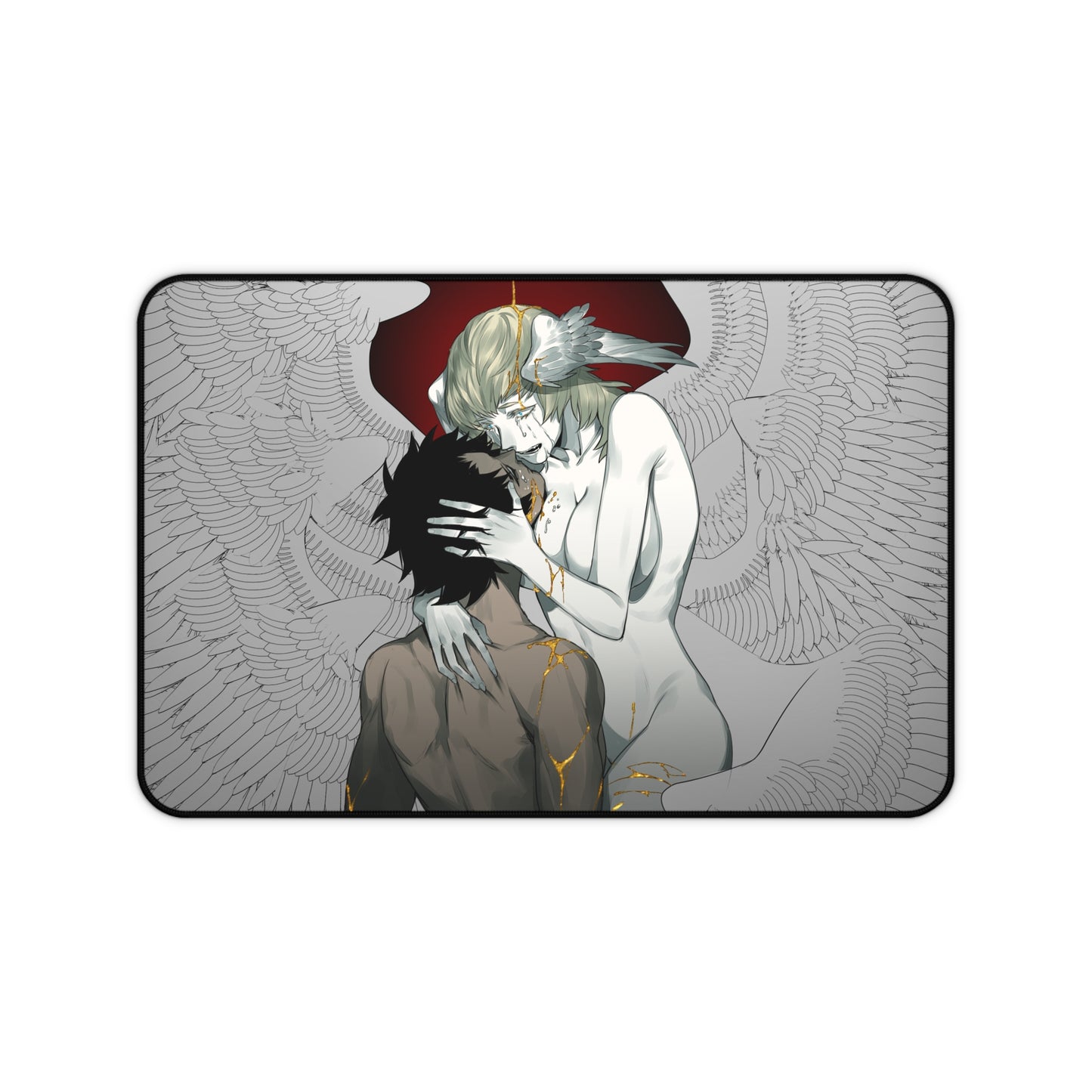 Devilman Crybaby Desk Mat - Akira and Satan Lovers - XXL Anime Mousepad - Manga Desk Pad