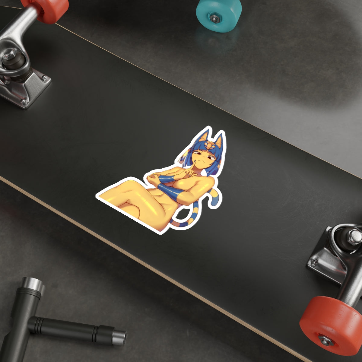 Sexy Nude Ankha Waterproof Decal - Animal Crossing Ecchi Vinyl Decal