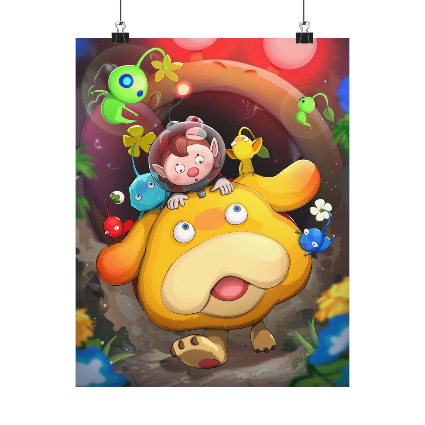 Pikmin Poster - Gaming Decor Wall Art - Premium Matte Vertical Poster