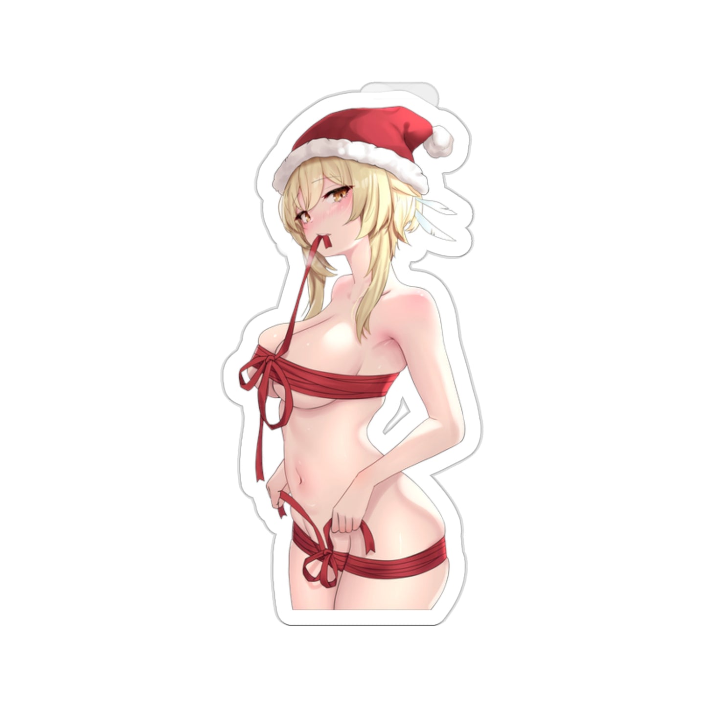 Sexy Nude Santa Lumine Genshin Impact Waterproof Sticker - Ecchi Vinyl Decal