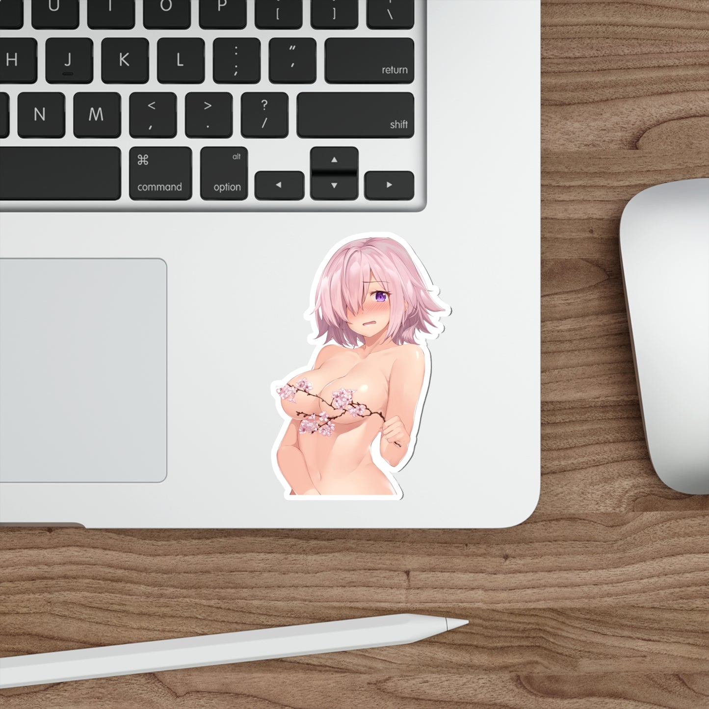 Autocollant imperméable Fate Grand Order Sakura Nude Boobs Mash Kyrielight - Autocollant en vinyle Ecchi