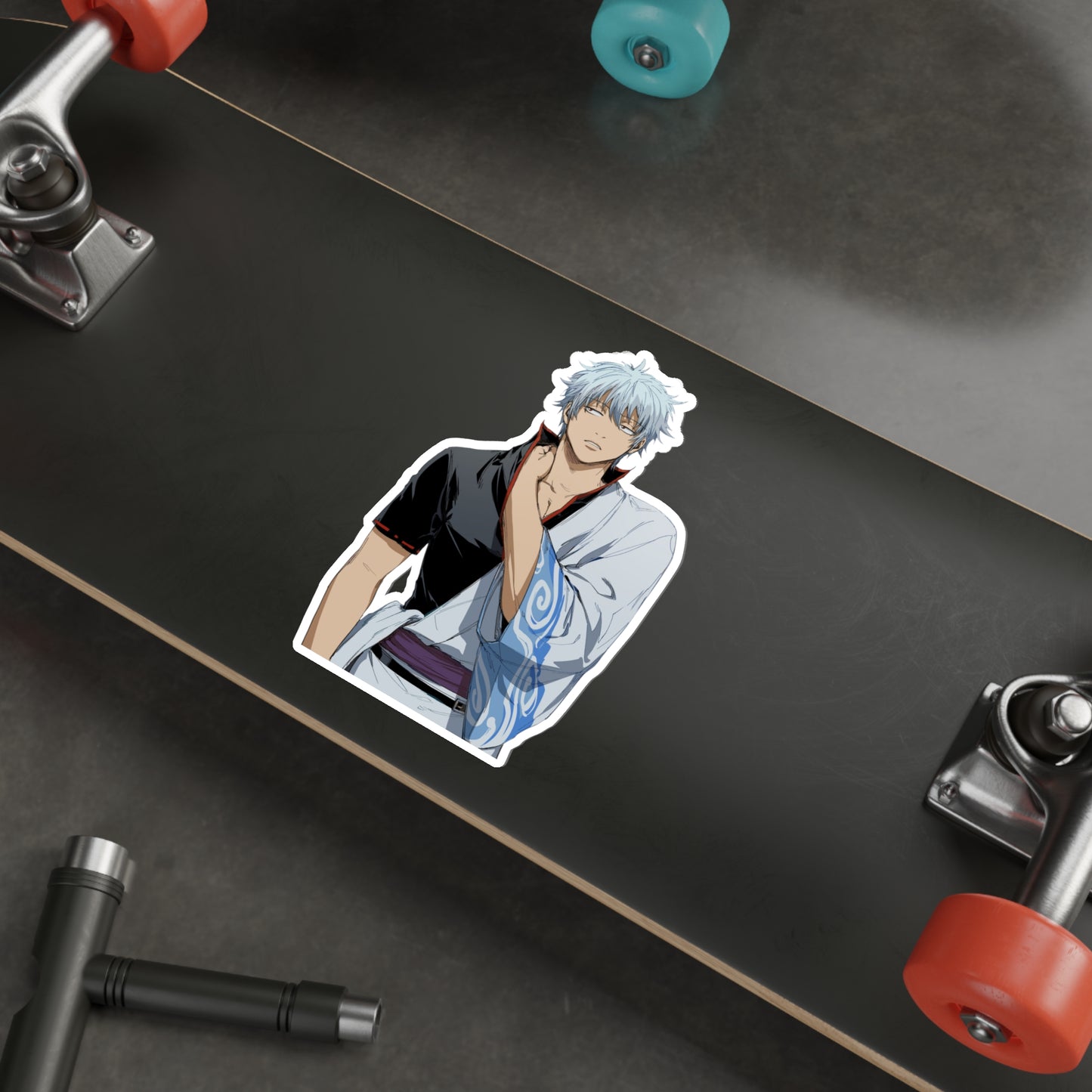 Gintoki Sakata Gintama Waterproof Sticker - Anime Premium Vinyl Decal - Gin Tama Car Decal