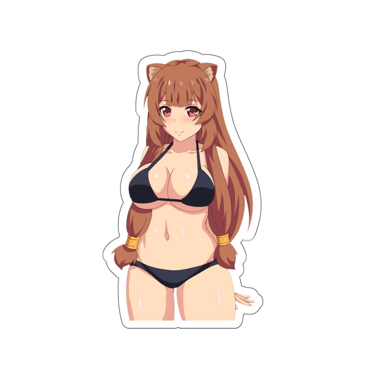 The Rising of the Shield Hero Waterproof Sticker - Bikini Raphtalia Anime Vinyl Decal - Car Bumper Sticker - Ecchi Sexy Laptop Sticker