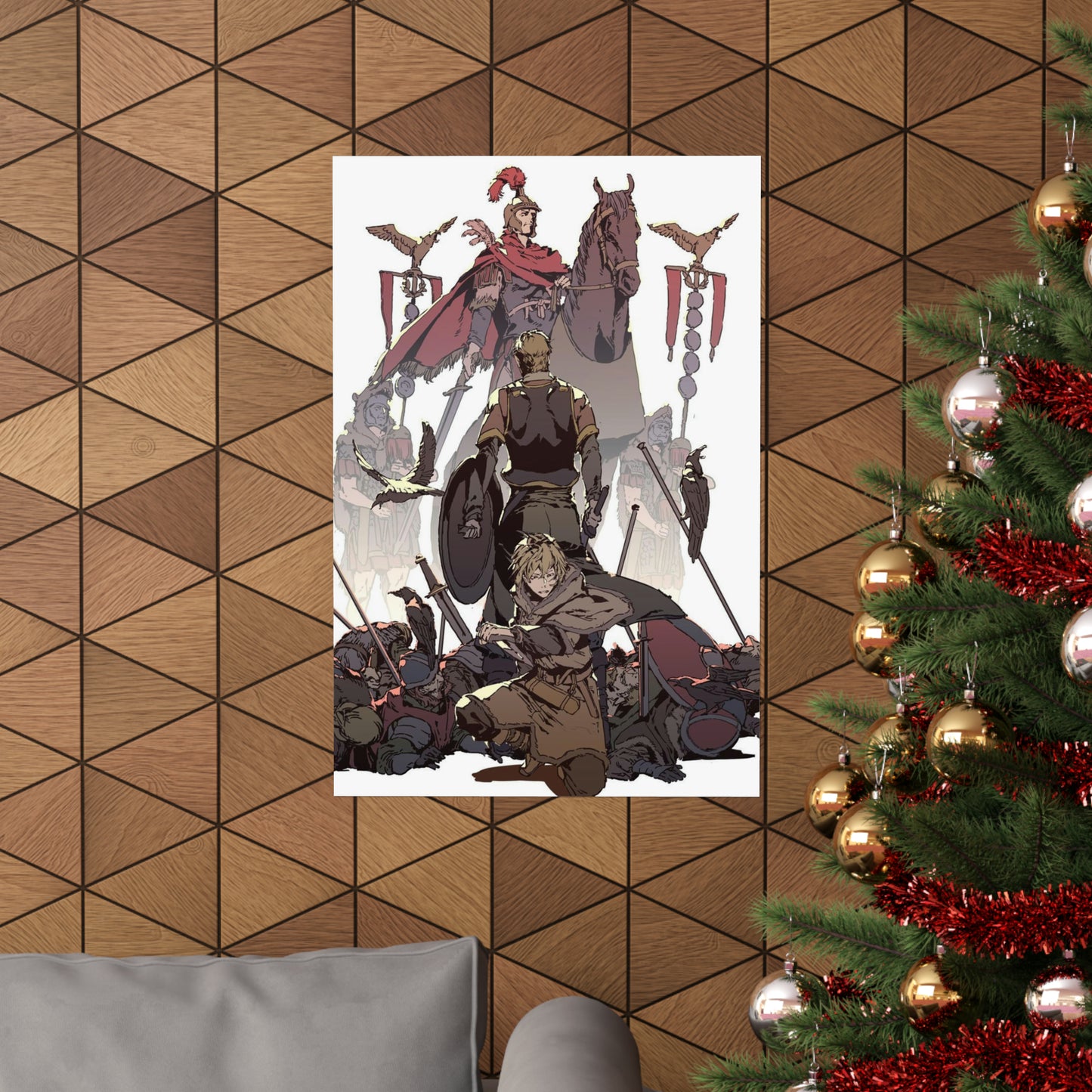 Vinland Saga Poster - Thorfinn and Askelaad Anime Wall Art Decor - Premium Matte Vertical Poster - Viking Print - Norse Gift