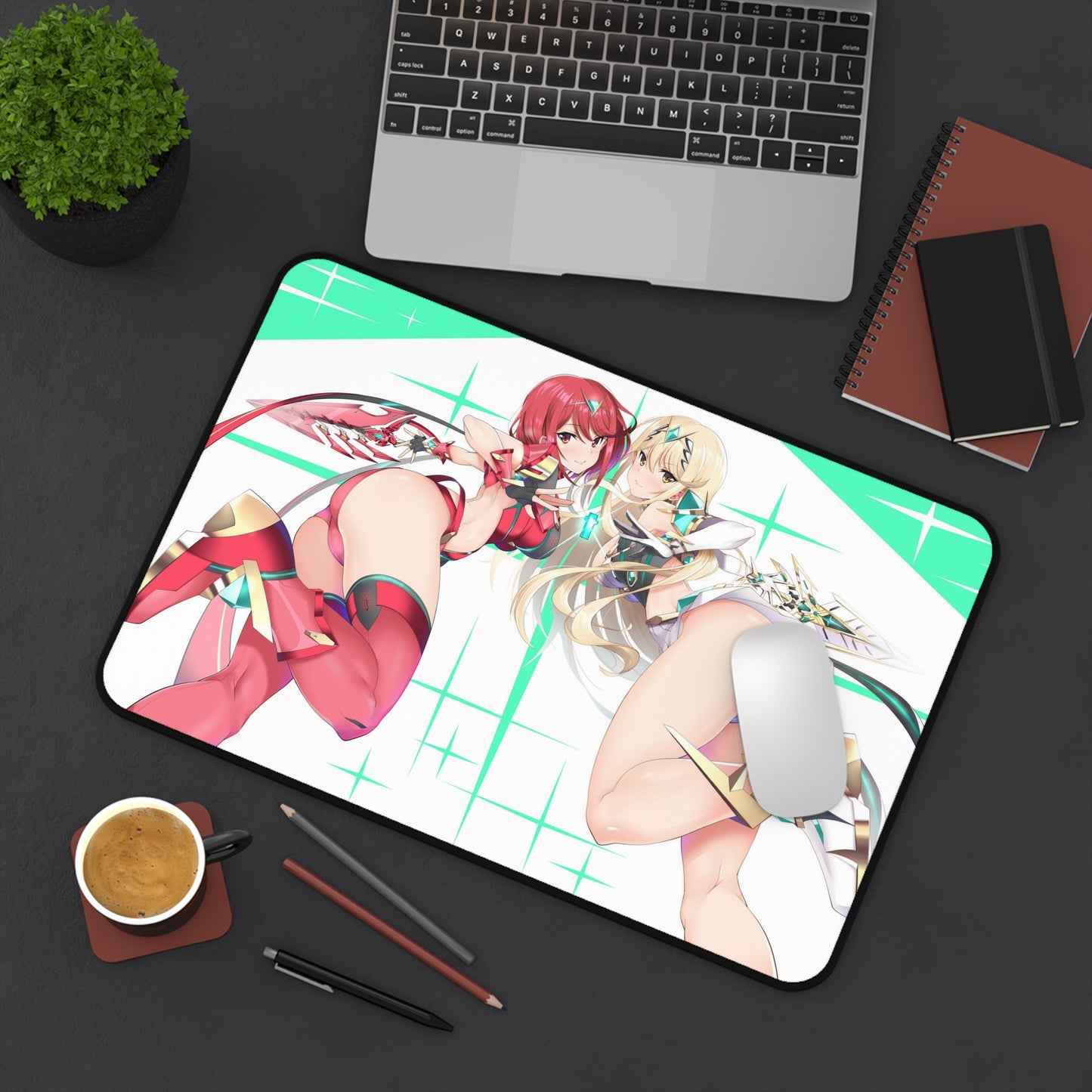 Xenoblade Waifus Mousepad - Large Desk Mat - Ecchi Mouse Pad