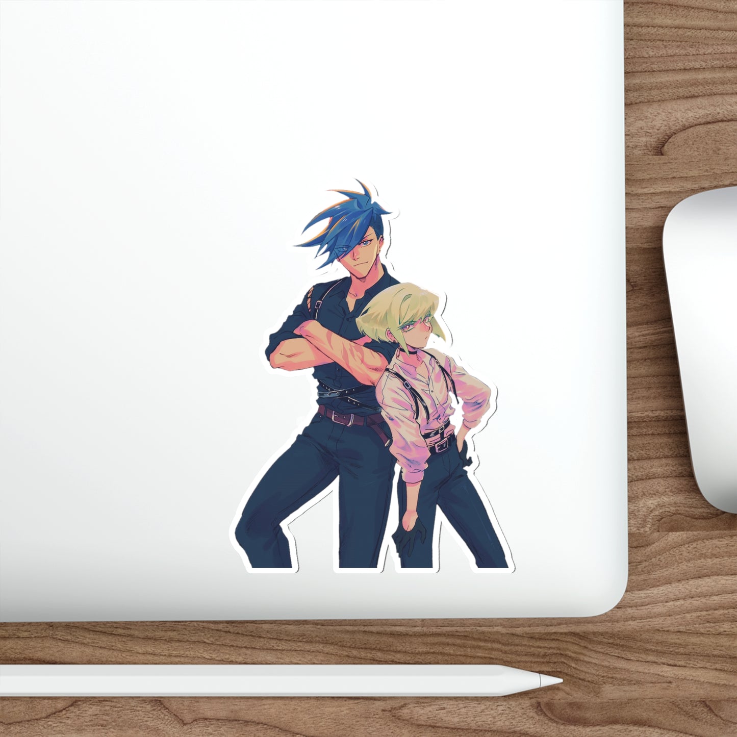 Promare Waterproof Sticker - Galo and Lio Anime Vinyl Decal - Car Bumper Sticker - Laptop Sticker