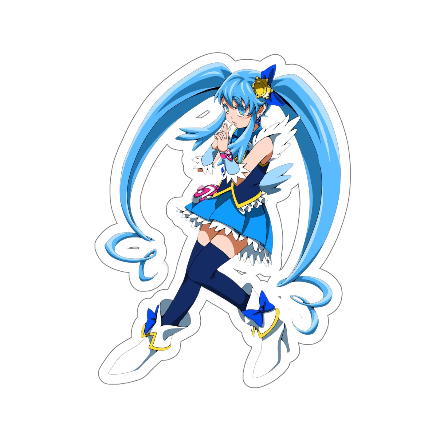 Happiness Charge Pretty Cure Waterproof Sticker - Shirayuki Hime Cure Princess Anime Vinyl Decal - Precure Sticker