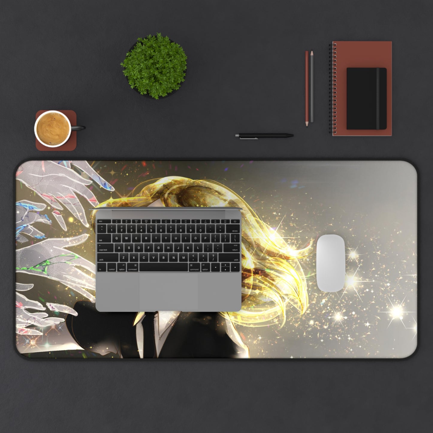 Land of the Lustrous Anime Desk Mat - Yellow Diamond Houseki no Kuni Mousepad - Non Slip Playmat