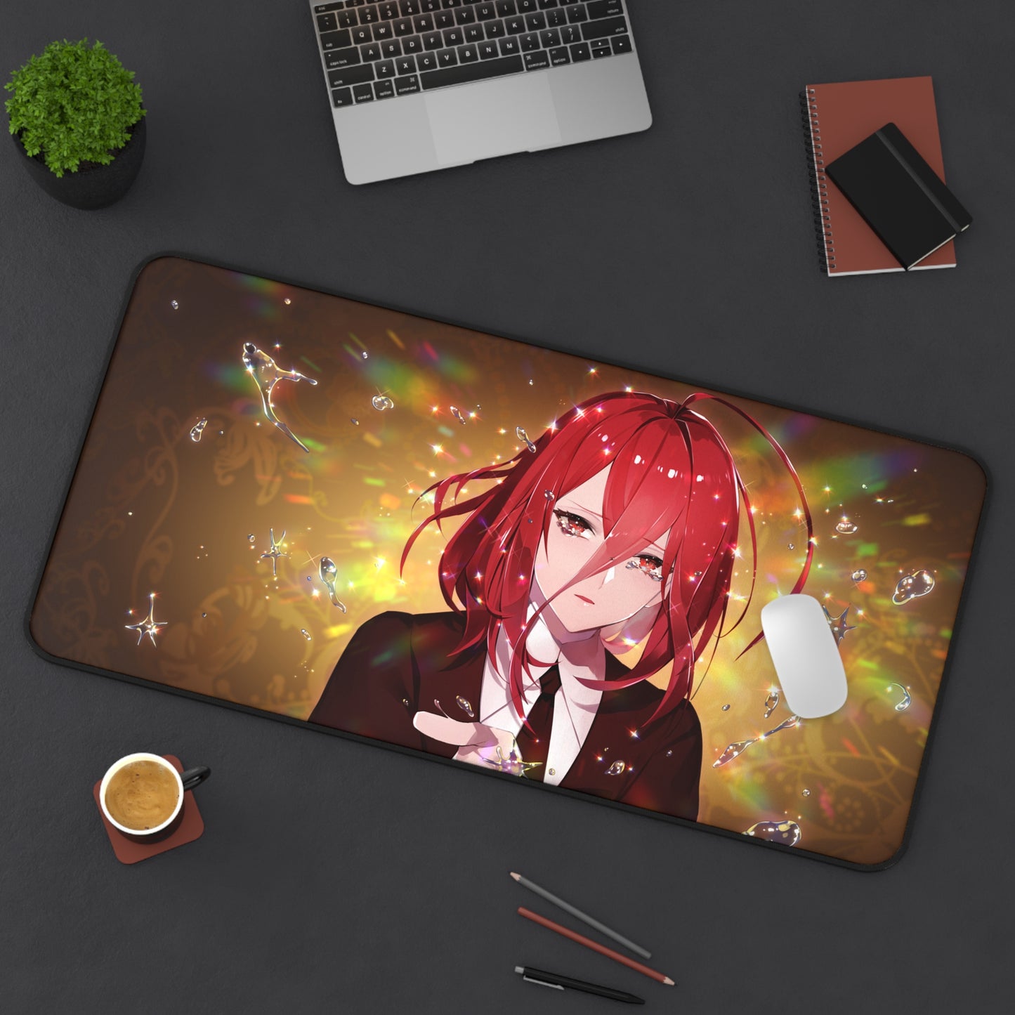 Land of the Lustrous Anime Desk Mat - Cinnabar Houseki no Kuni Mousepad - Non Slip Playmat