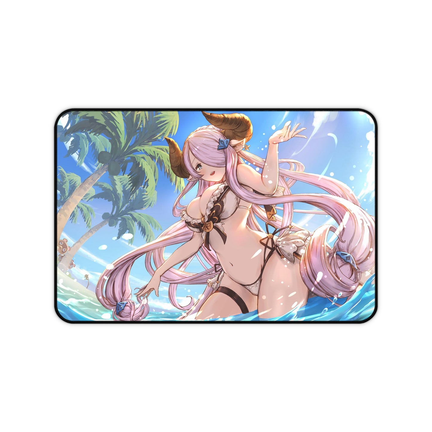 Sexy Narmaya X Animal Crossing Mousepad Doujin - Desk Mat - Big Gaming Mouse Pad - MTG Playmat