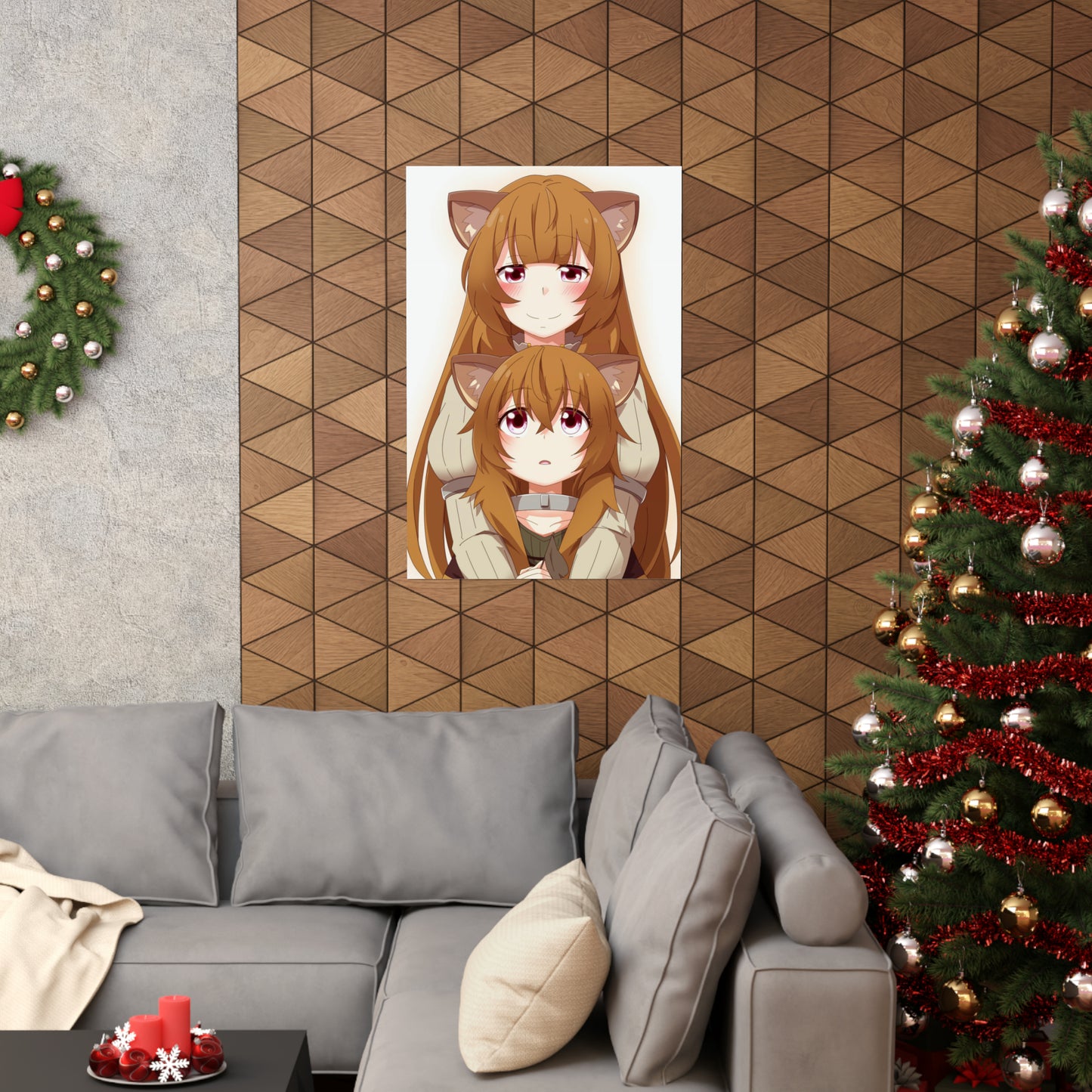 The Rising of the Shield Hero Poster - Raphtalia and Child Raphtalia Anime Wall Art Decor - Premium Matte Vertical Poster - Manga Print