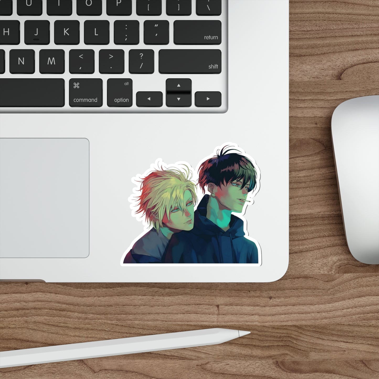 Ash Lynx and Eiji Okumura Waterproof Sticker - Banana Fish Premium Anime Vinyl Decal