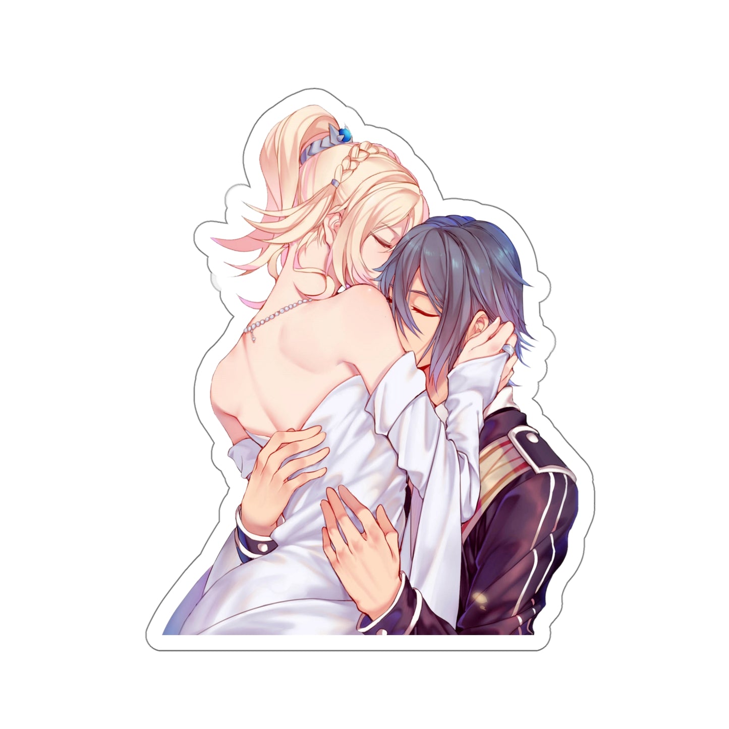 FFXV Waterproof Sticker - Lunafreya and Noctis Lovers Premium Gaming Vinyl Car Decal - Final Fantasy 15 Sticker Window Decal