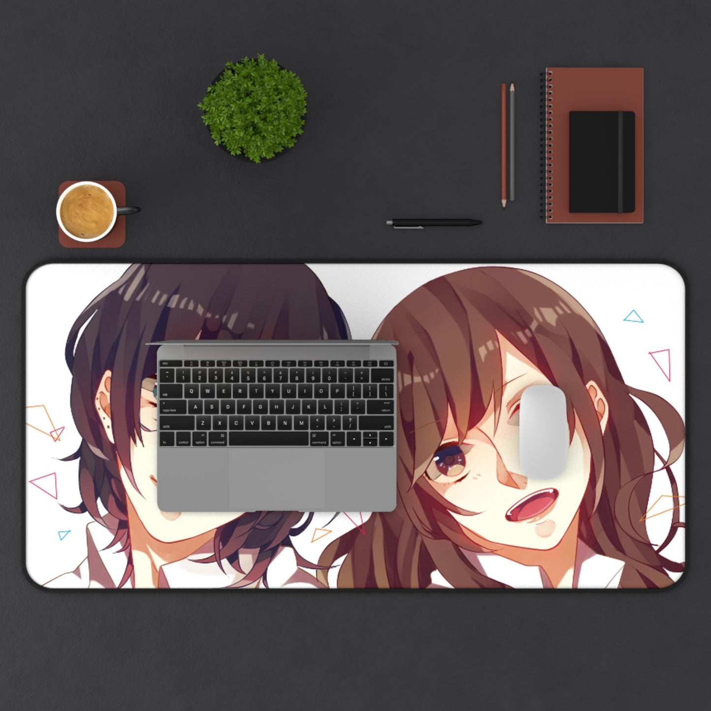 Horimiya Desk Mat - Izumi Miyamura and Kyouko Hori Anime Mousepad - XXL Non Slip Playmat