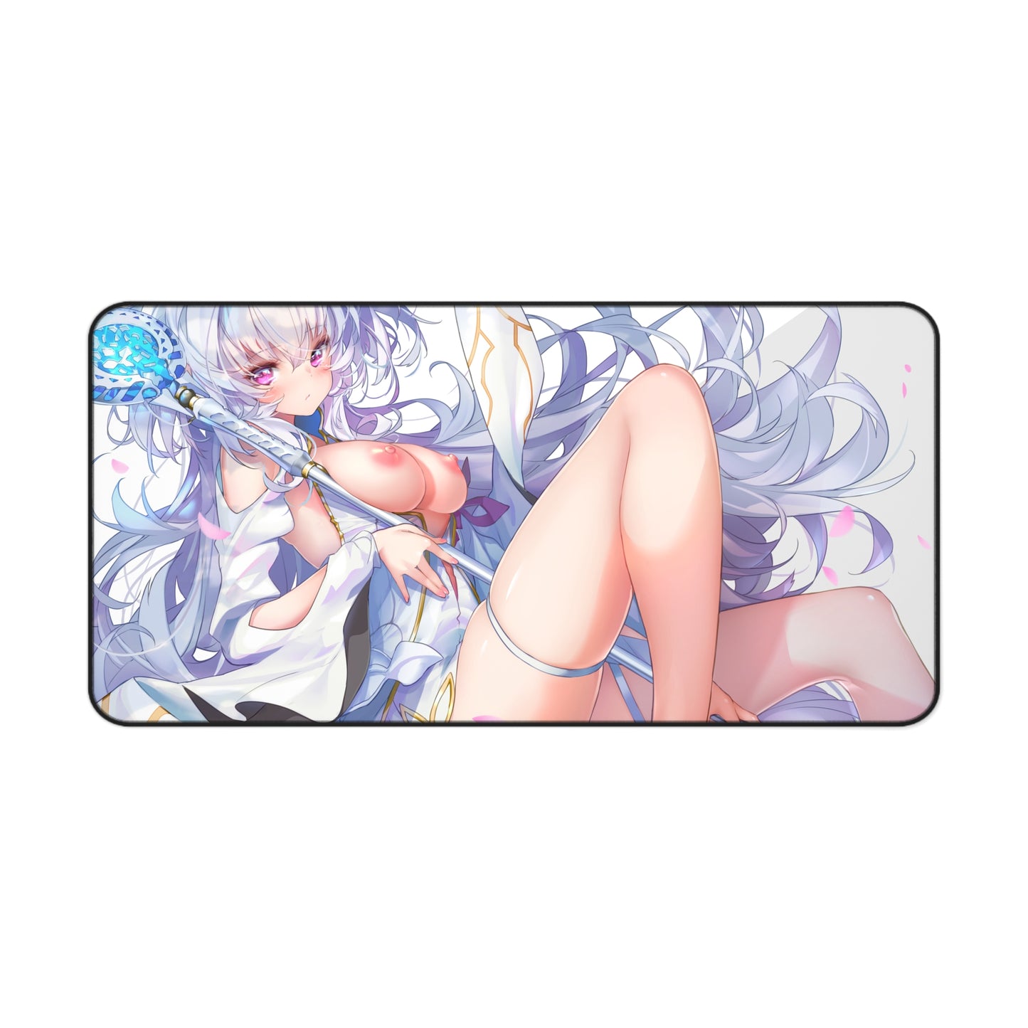 Tapis de souris sexy Fate Stay Night - Tapis de bureau animé Nude Merlin Tits - Tapis de jeu Ecchi