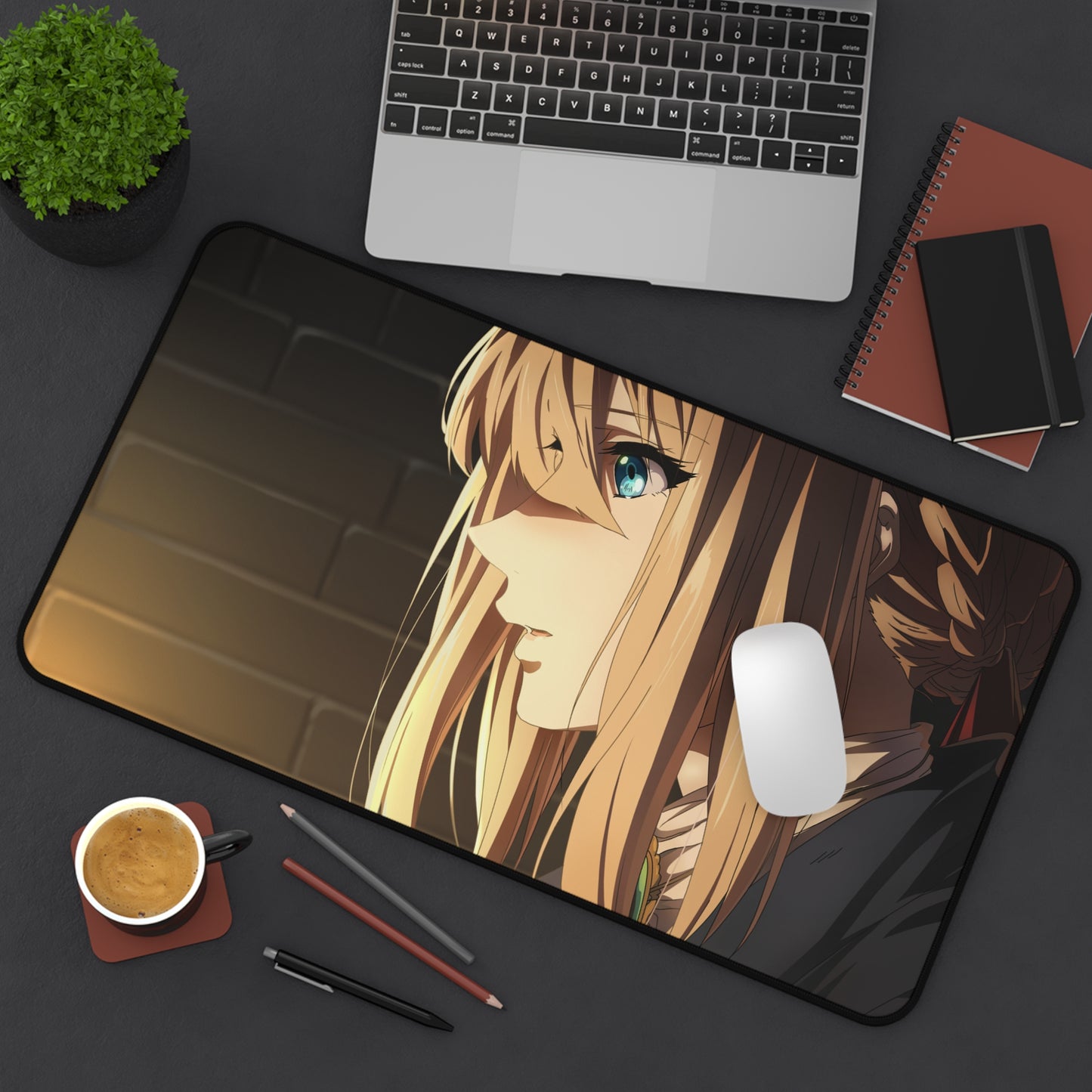 Violet Evergarden Anime Mousepad - XXL Gaming Desk Mat - Non Slip Manga Playmat