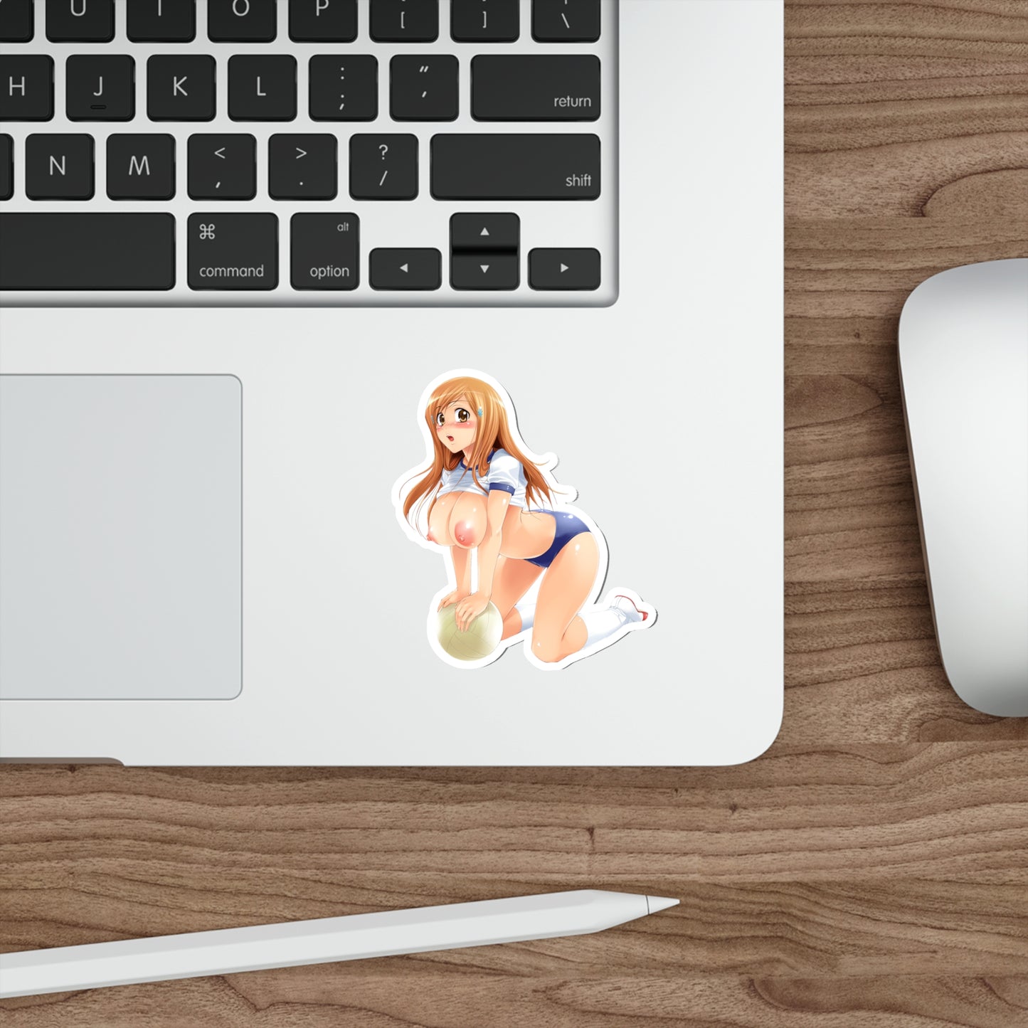 Bleach Anime Orihime Nude Boobs Gym Uniform Waterproof Sticker - Ecchi Vinyl Decal