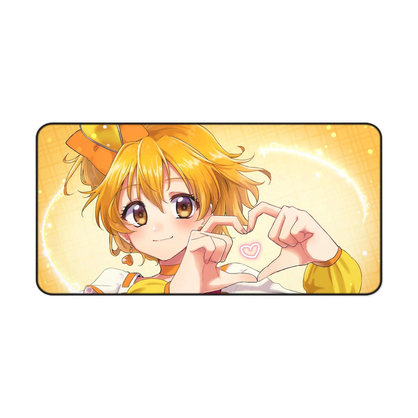 Fresh Pretty Cure Anime Desk Mat - Yamabuki Inori Cure Pine Precure Mousepad - Non Slip Playmat