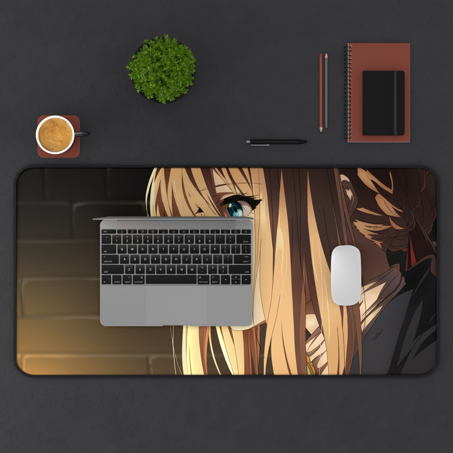 Violet Evergarden Anime Mousepad - XXL Gaming Desk Mat - Non Slip Manga Playmat