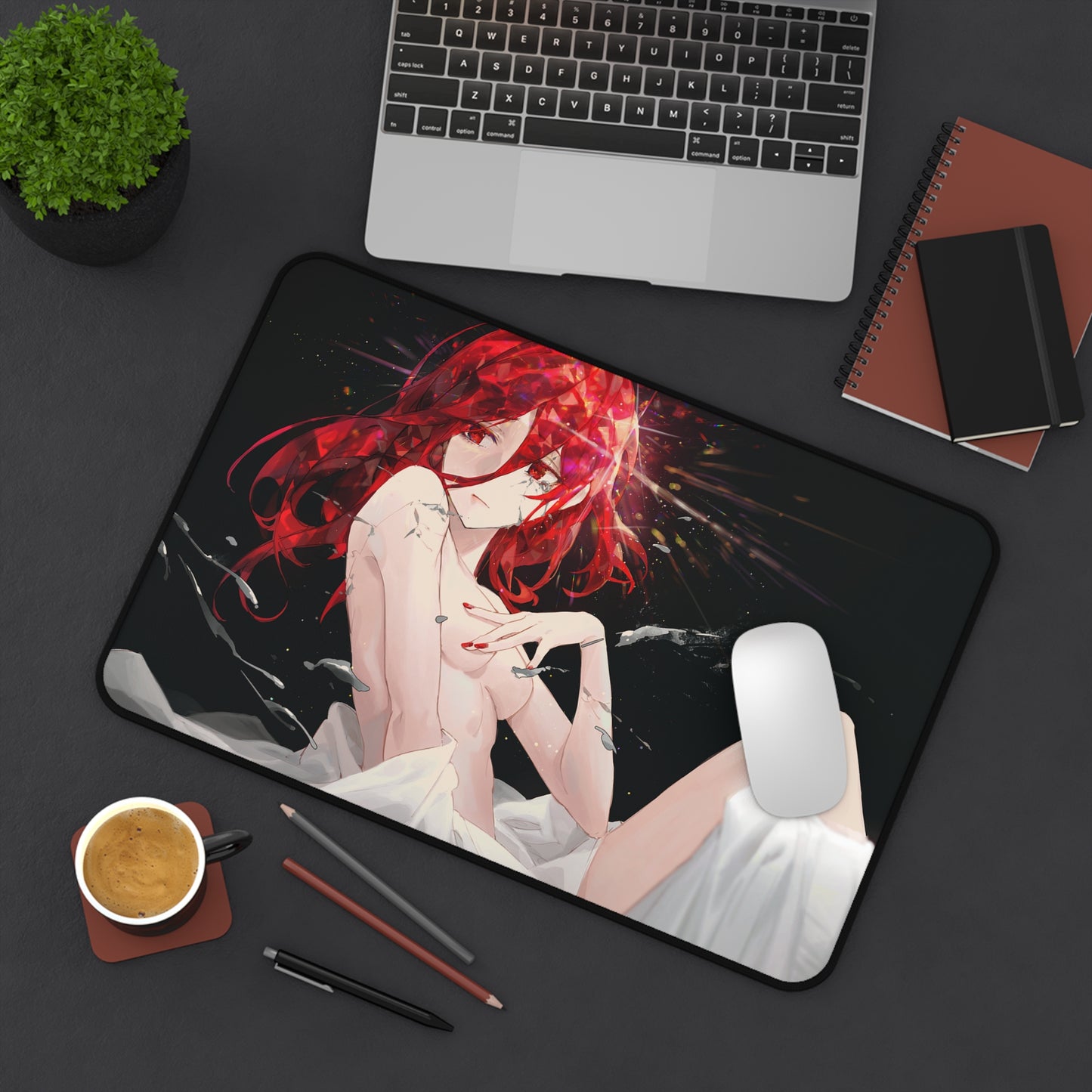 Land of the Lustrous Anime Desk Mat - Cinnabar Houseki no Kuni Ecchi Mousepad - Non Slip Playmat