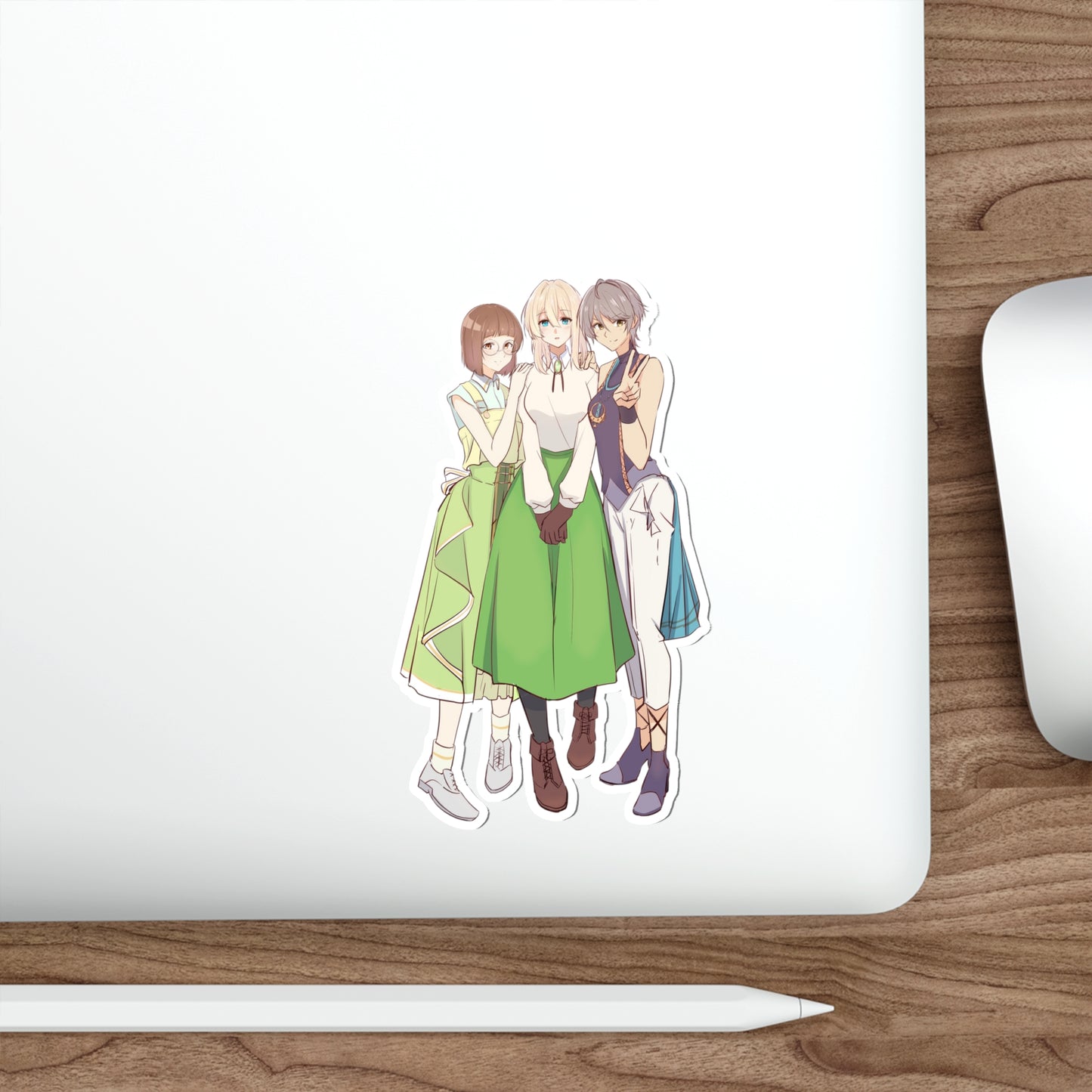 Violet Evergarden Sticker - Erica Violet and Iris Anime Vinyl Decal - Waterproof Car Decal - Laptop Sticker - Manga Decal